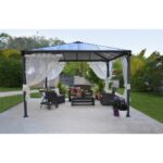 kerti pavilon szúnyoghálós