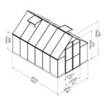 üvegház alapterület