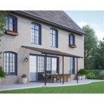 Capri 4200 szürke pergola 3 x 4,25 m bronz színű tetővel
