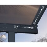 Palram Capri 3000 szürke 3 x 3 m szürke színű pergola bronz színű tetővel - Image 7