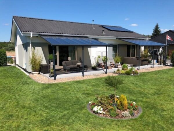 Capri 4200 szürke pergola 3 x 4,25 m bronz színű tetővel - Image 2