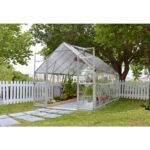 Balance 8x12 silver - polikarbonát üvegház 9 m2 alapterület, víztiszta oldalfalak - Image 13