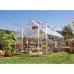 Balance 8x12 silver - polikarbonát üvegház 9 m2 alapterület, víztiszta oldalfalak - Image 9