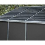 Palram - Canopia Rubicon 8' x 8' antracit heavy duty tágas kerti tároló - Image 4