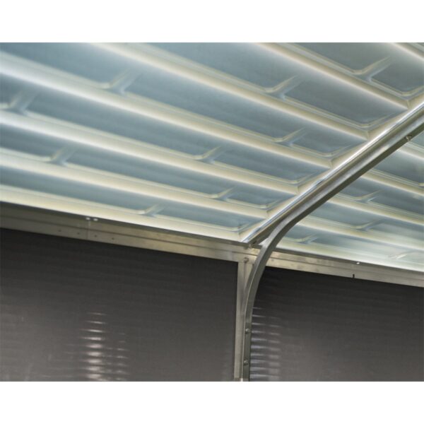 Palram - Canopia Rubicon 8' x 8' antracit heavy duty tágas kerti tároló - Image 5