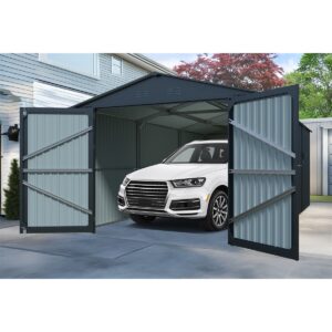 Riwall PRO RMCG 20x10 Anthracite fém garázs 3 x 6 m nyeregtetővel (antracit)