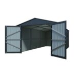 Riwall PRO RMCG 20x10 Anthracite fém garázs 3 x 6 m nyeregtetővel (antracit) - Image 4