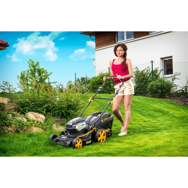 Riwall PRO RALM 4640 SPi - akkumulátoros önjáró fűnyíró szénkefe nélküli motorral 4 az 1-ben, 40 V (akku és töltő nélkül) - Image 3