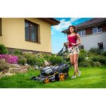 Riwall PRO RALM 4640 SPi - akkumulátoros önjáró fűnyíró szénkefe nélküli motorral 4 az 1-ben, 40 V (akku és töltő nélkül) - Image 5