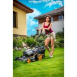 Riwall PRO RALM 4640 SPi - akkumulátoros önjáró fűnyíró szénkefe nélküli motorral 4 az 1-ben, 40 V (akku és töltő nélkül) - Image 6