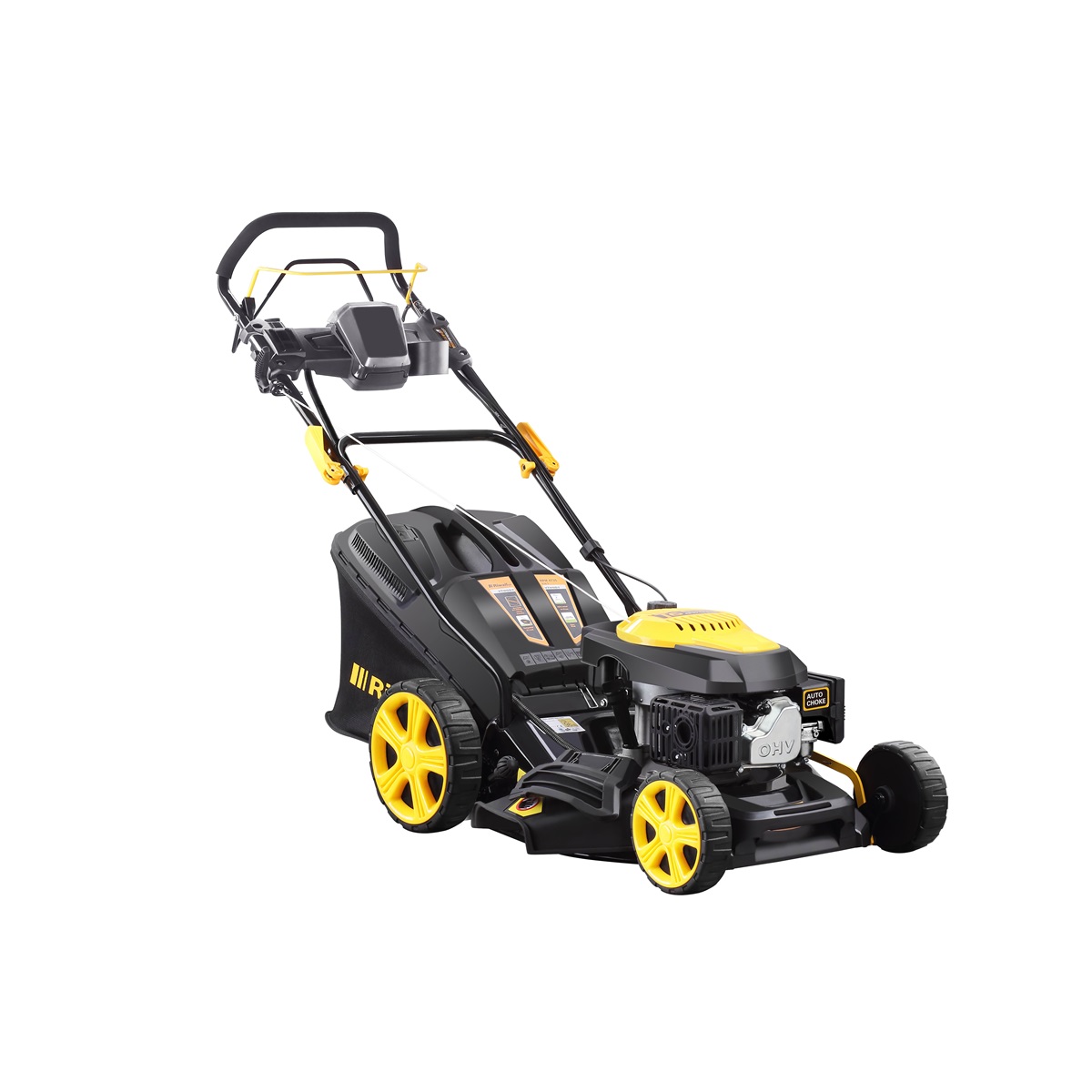 RPM4735E Riwall PRO RPM 4735 E önjáró benzinmotoros multifunkciós fűnyíró 4 az 1-ben elektromos indítással