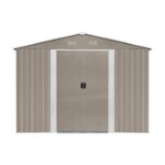 Riwall PRO RMSA 12x10 Brown fém kerti tároló 3 x 3,7 m nyeregtetővel (barna) - Image 5