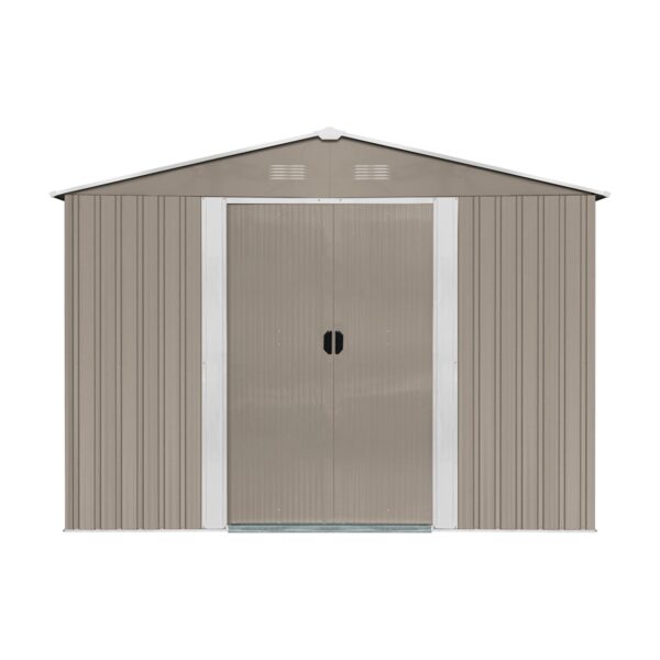 Riwall PRO RMSA 12x10 Brown fém kerti tároló 3 x 3,7 m nyeregtetővel (barna) - Image 5