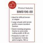 Scheppach BMS 196-88 benzinmotoros önjárós alternáló kasza - Image 2