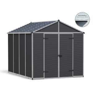 Palram - Canopia Rubicon 8' x 10' antracit heavy duty tágas kerti tároló