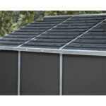 Palram - Canopia Rubicon 8' x 10' antracit heavy duty tágas kerti tároló - Image 7