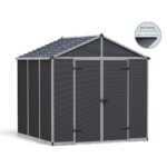 Palram - Canopia Rubicon 8' x 8' antracit heavy duty tágas kerti tároló