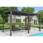 Riwall PRO RMBP 13 x 10 Antracit bioklimatikus pergola ( 4 x 3 m)
