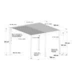 Riwall PRO RMBP 13 x 10 Antracit bioklimatikus pergola ( 4 x 3 m) - Image 3