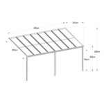 Riwall PRO RMPP 16 x 10 Antracit alumínium pergola ( 5 x 3 m) - Image 3