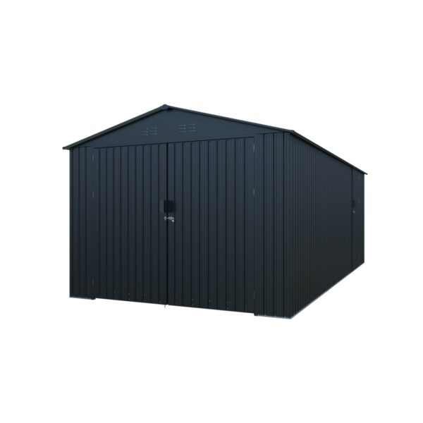 Riwall PRO RMCG 20x10 Anthracite fém garázs 3 x 6 m nyeregtetővel (antracit) - Image 3