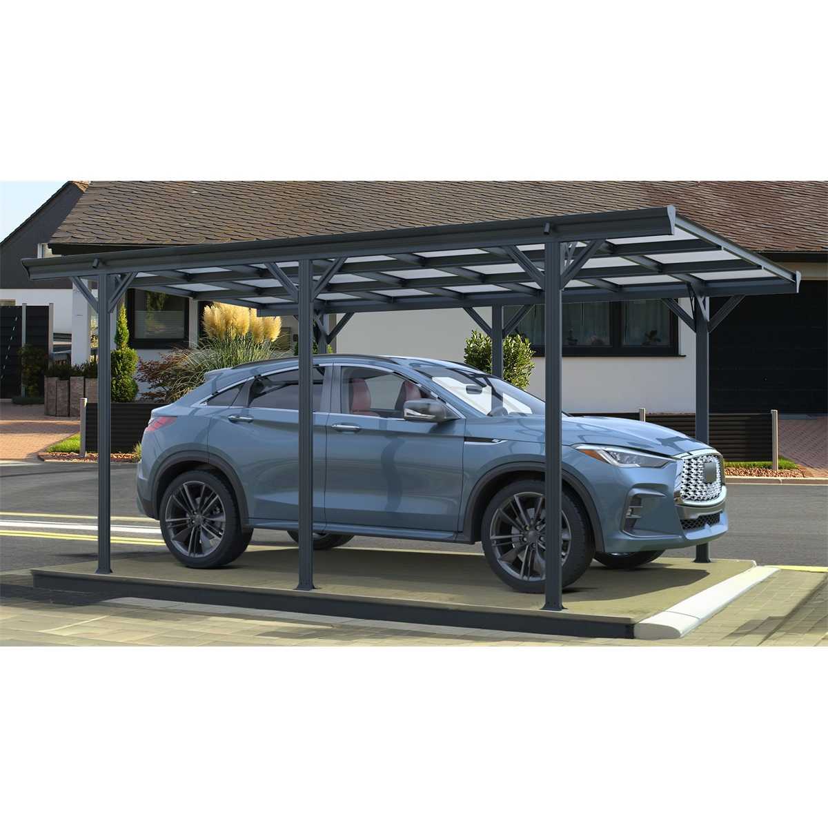 CH500-GT_1 Riwall PRO RMCP 16 x 10 Anthracite autóbeálló (5 x 3 m)