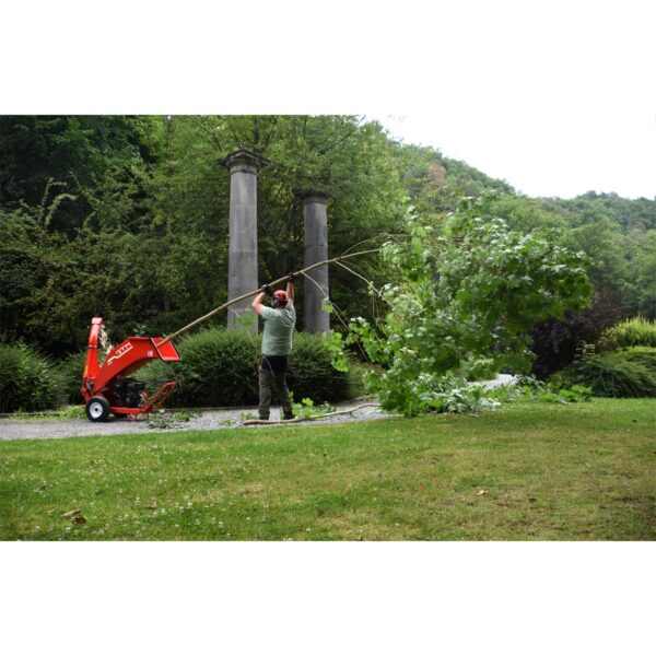 GTM GTS 1300 GE TO benzinmotoros ágaprító gép elektromos indítással és elfordítható kürtővel - Image 4