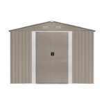 Riwall PRO RMSA 12x10 Brown fém kerti tároló 3 x 3,7 m nyeregtetővel (barna) - Image 5